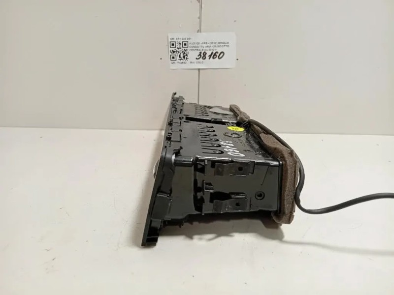 Griglia Condotto ARIA Cruscotto Centrale 8R1820951LLBFS Audi Q5 8RB 2012