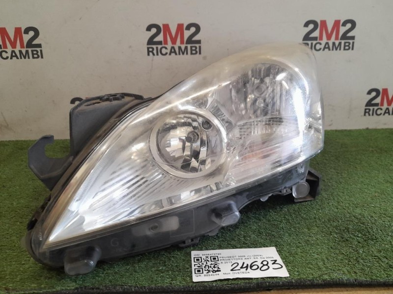 Proiettore ANT SX 9685472780 Peugeot 3008 I 2009