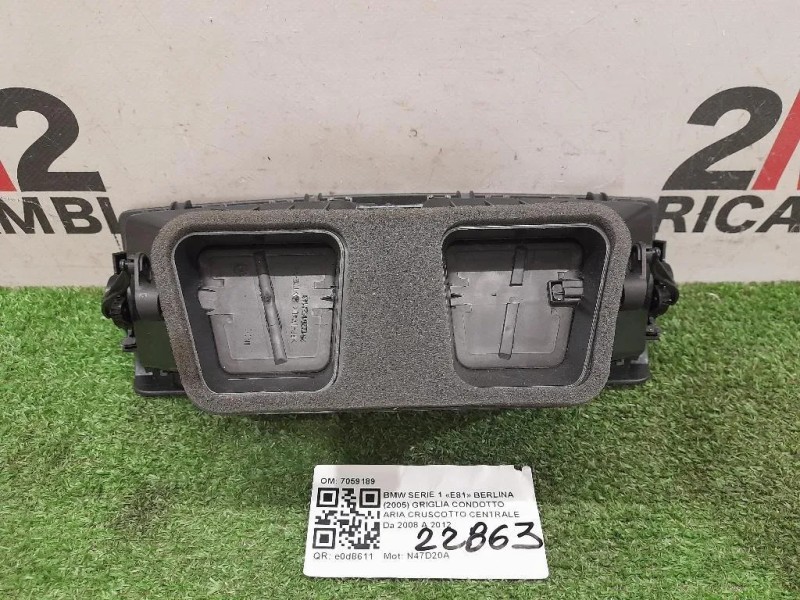 Griglia Condotto ARIA Cruscotto Centrale 7059189 Bmw Serie 1 E81 Berlina 2005