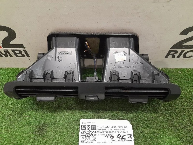 Griglia Condotto ARIA Cruscotto Centrale 7059189 Bmw Serie 1 E81 Berlina 2005