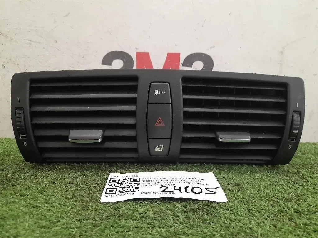 Griglia Condotto ARIA Cruscotto Centrale 7059189 Bmw Serie 1 E87 Berlina 2005