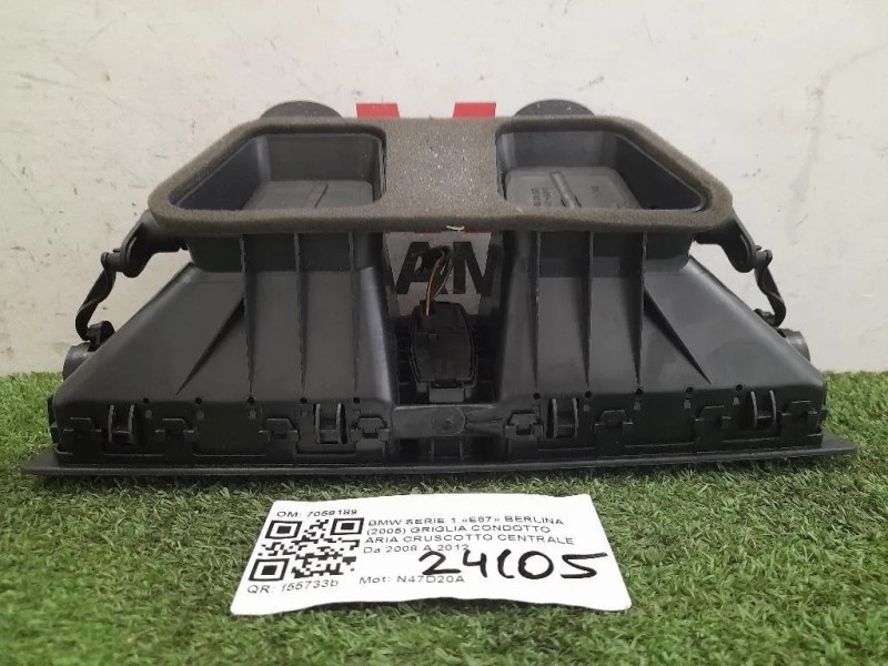 Griglia Condotto ARIA Cruscotto Centrale 7059189 Bmw Serie 1 E87 Berlina 2005