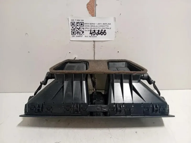 Griglia Condotto ARIA Cruscotto Centrale 7059189 Bmw Serie 1 E87 Berlina 2005