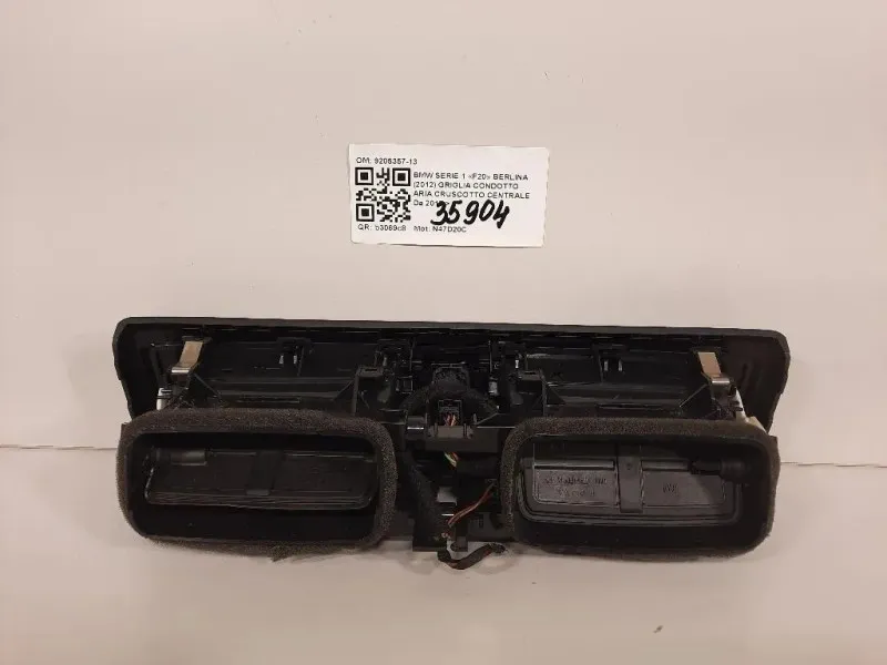 Griglia Condotto ARIA Cruscotto Centrale 9205357-13 Bmw Serie 1 F20 Berlina 2012