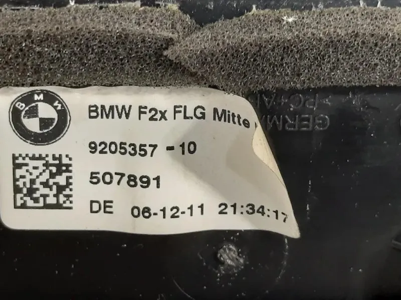 Griglia Condotto ARIA Cruscotto Centrale 9205357-13 Bmw Serie 1 F20 Berlina 2012