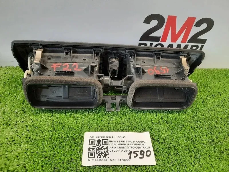 Griglia Condotto ARIA Cruscotto Centrale ROTTA UN ALETTA 64229317944 Bmw Serie 2 F22 Coupe 2014