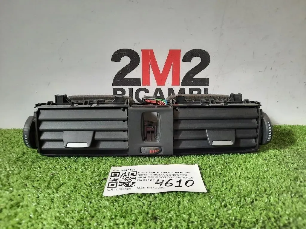 Griglia Condotto ARIA Cruscotto Centrale 9347436 Bmw Serie 3 F30 Berlina 2012