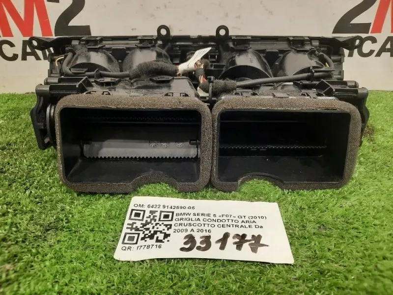 Griglia Condotto ARIA Cruscotto Centrale 6422 9142590-05 Bmw Serie 5 F07 GT 2010