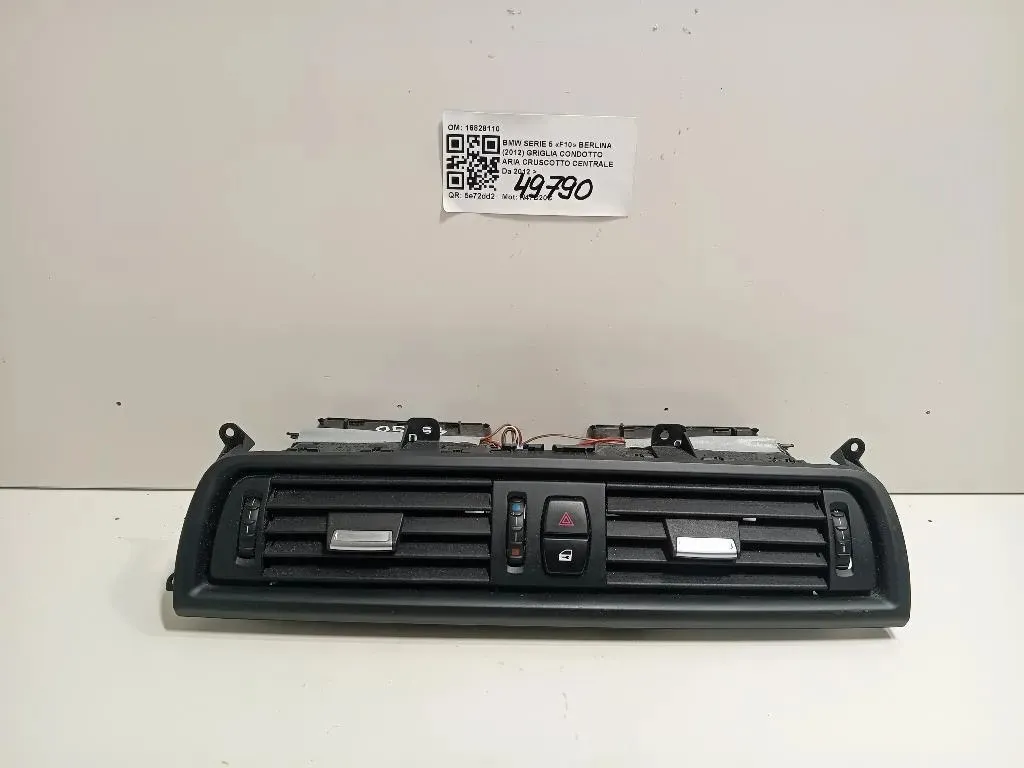 Griglia Condotto ARIA Cruscotto Centrale 16828110 Bmw Serie 5 F10 Berlina 2012