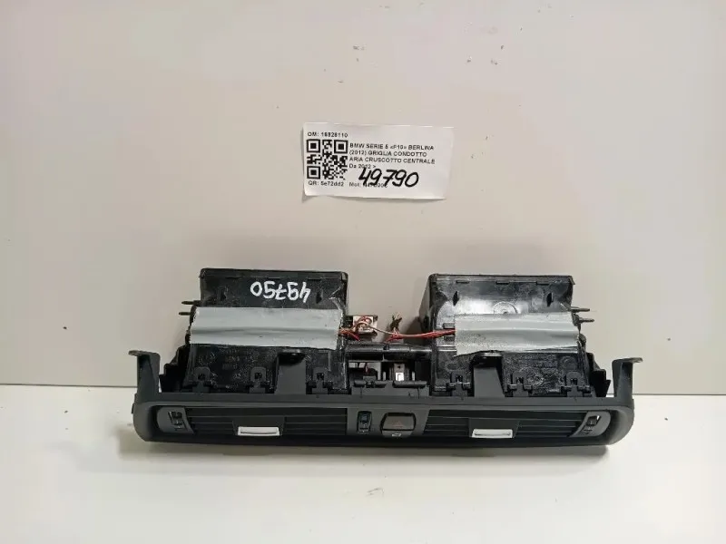 Griglia Condotto ARIA Cruscotto Centrale 16828110 Bmw Serie 5 F10 Berlina 2012