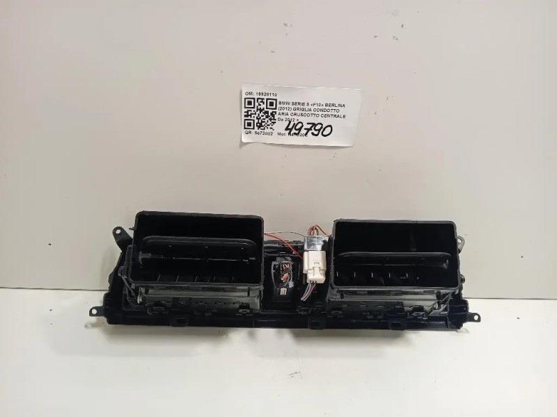 Griglia Condotto ARIA Cruscotto Centrale 16828110 Bmw Serie 5 F10 Berlina 2012