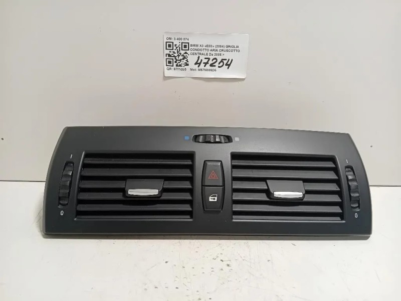 Griglia Condotto ARIA Cruscotto Centrale 3 400 074 Bmw X3 E83 2004