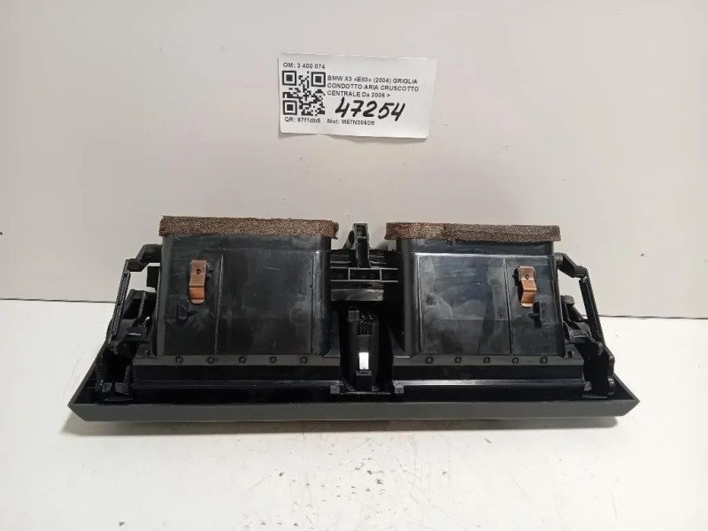 Griglia Condotto ARIA Cruscotto Centrale 3 400 074 Bmw X3 E83 2004