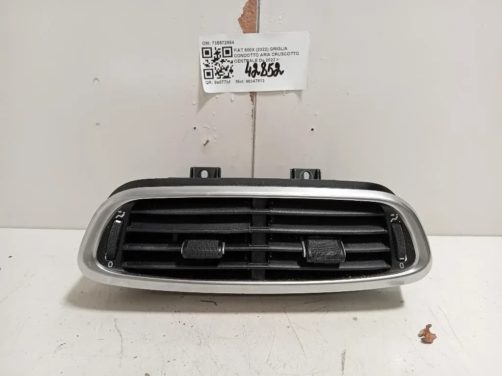 Griglia Condotto ARIA Cruscotto Centrale 735572564 Fiat 500X 2022