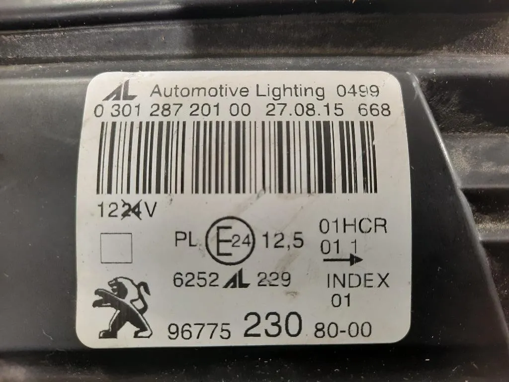 Proiettore ANT SX 9677523080-00 Peugeot 308 I SW 2012