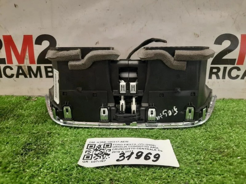 Griglia Condotto ARIA Cruscotto Centrale H1BB-19K617-AEW Ford Fiesta VI 2008