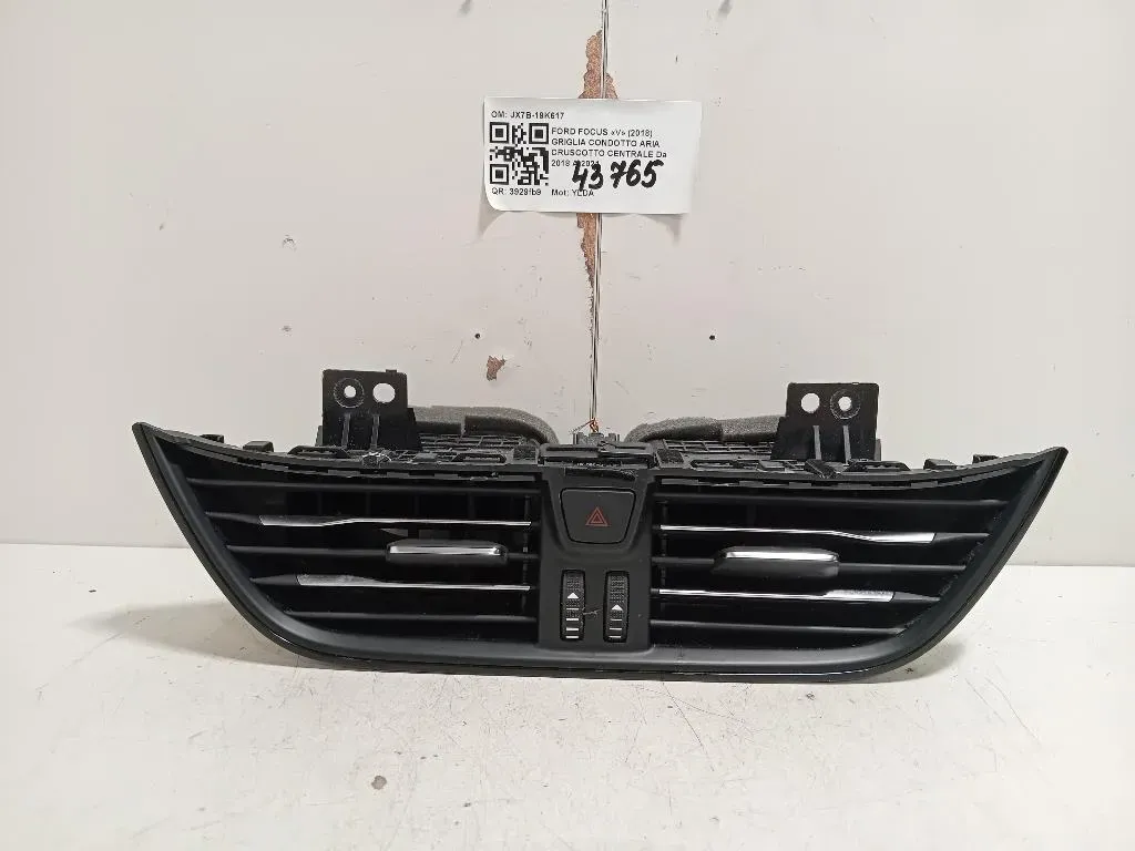 Griglia Condotto ARIA Cruscotto Centrale JX7B-19K617 Ford Focus V 2018