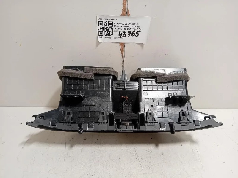 Griglia Condotto ARIA Cruscotto Centrale JX7B-19K617 Ford Focus V 2018