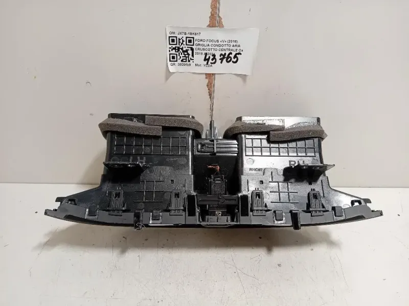 Griglia Condotto ARIA Cruscotto Centrale JX7B-19K617 Ford Focus V 2018