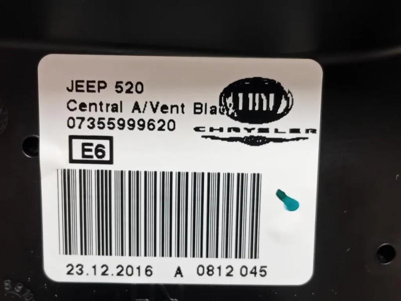 Griglia Condotto ARIA Cruscotto Centrale 07355999620 Jeep Renegade 2015