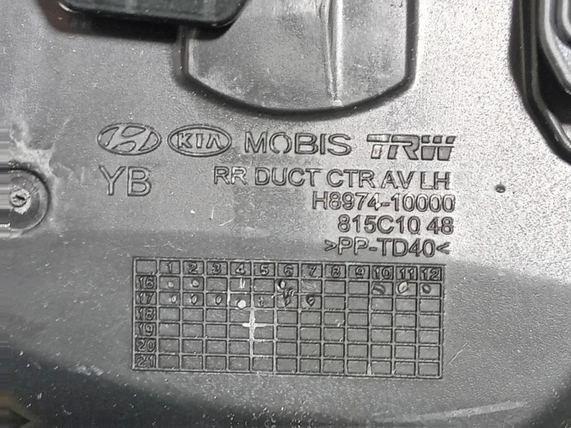 Griglia Condotto ARIA Cruscotto Centrale H8974-20900 Kia Stonic 2017