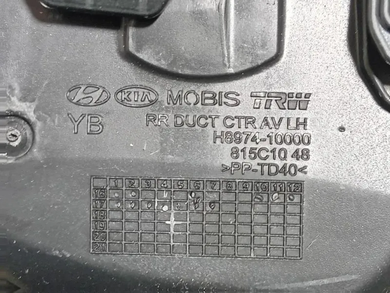 Griglia Condotto ARIA Cruscotto Centrale H8974-20900 Kia Stonic 2017