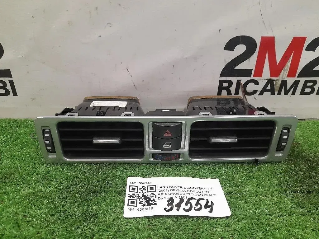 Griglia Condotto ARIA Cruscotto Centrale 500240 Land Rover Discovery III 2005