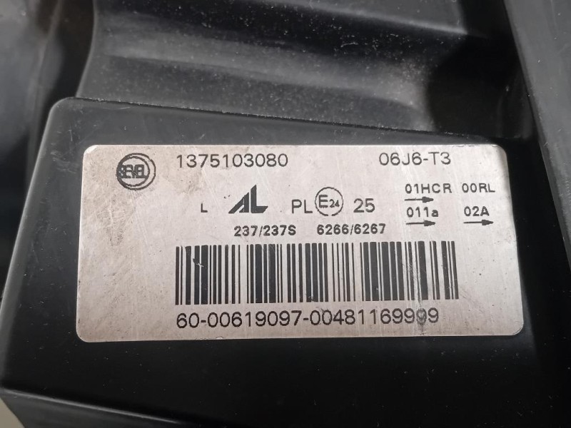 Proiettore ANT SX 1375103080 Peugeot Boxer III 2014