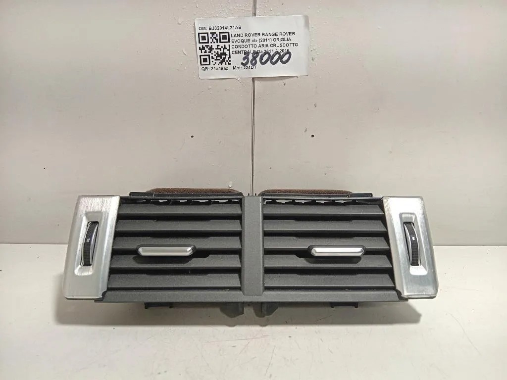 Griglia Condotto ARIA Cruscotto Centrale BJ32014L21AB Land Rover Range Rover Evoque I 2011