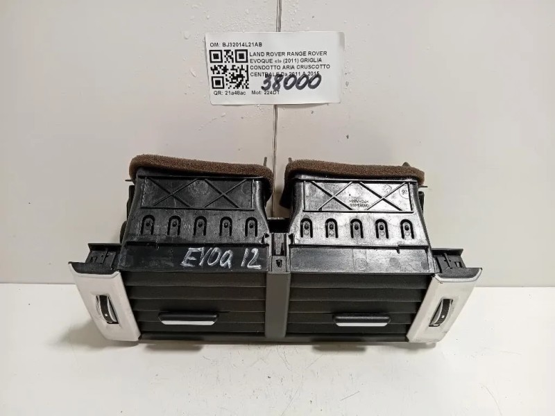 Griglia Condotto ARIA Cruscotto Centrale BJ32014L21AB Land Rover Range Rover Evoque I 2011