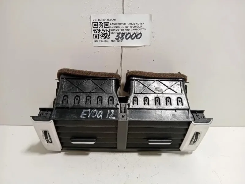 Griglia Condotto ARIA Cruscotto Centrale BJ32014L21AB Land Rover Range Rover Evoque I 2011