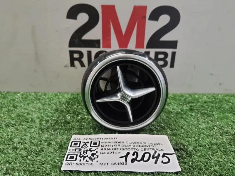 Griglia Condotto ARIA Cruscotto Centrale A24683041002A17 Mercedes Classe B W246 2014