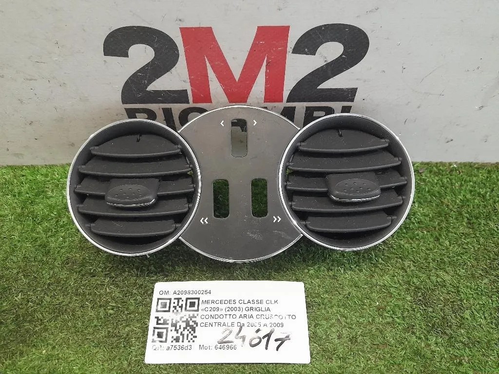 Griglia Condotto ARIA Cruscotto Centrale A2098300254 Mercedes Classe CLK C209 2003
