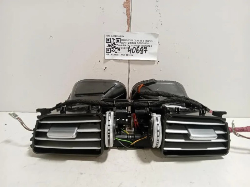 Griglia Condotto ARIA Cruscotto Centrale A2128303154 Mercedes Classe E W212 2013