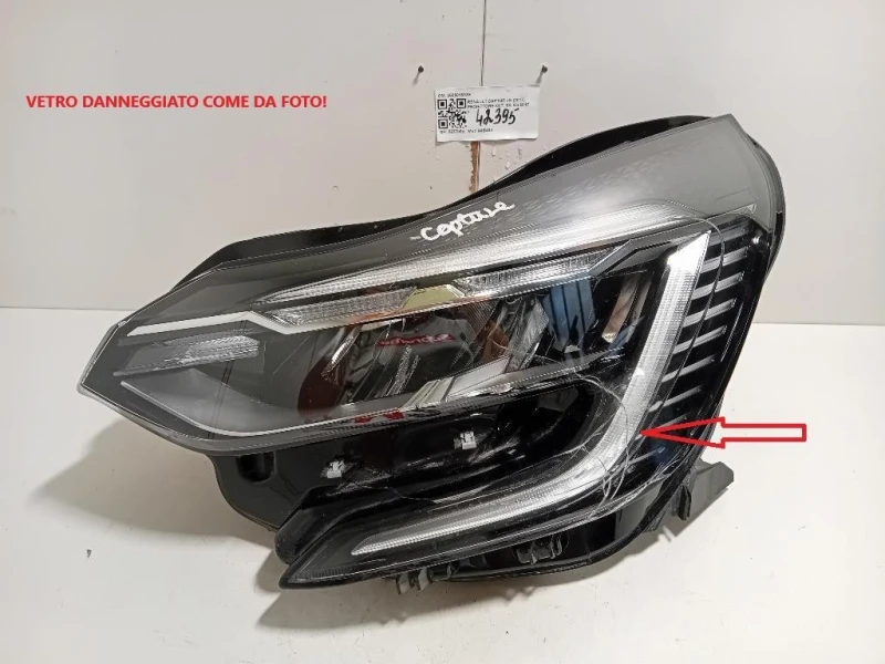 Proiettore ANT SX 260601693R DANNEGGIATO Renault Captur I 2017