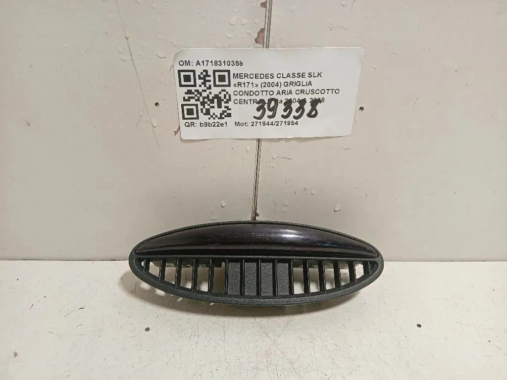 Griglia Condotto ARIA Cruscotto Centrale A1718310359 Mercedes Classe SLK R171 2004