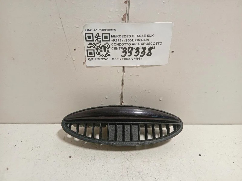 Griglia Condotto ARIA Cruscotto Centrale A1718310359 Mercedes Classe SLK R171 2004