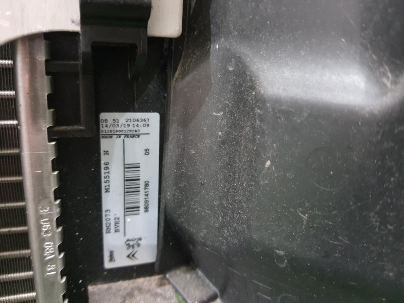 Radiatore Acqua 9809141780 Peugeot 3008 II 2016