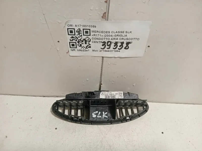 Griglia Condotto ARIA Cruscotto Centrale A1718310359 Mercedes Classe SLK R171 2004