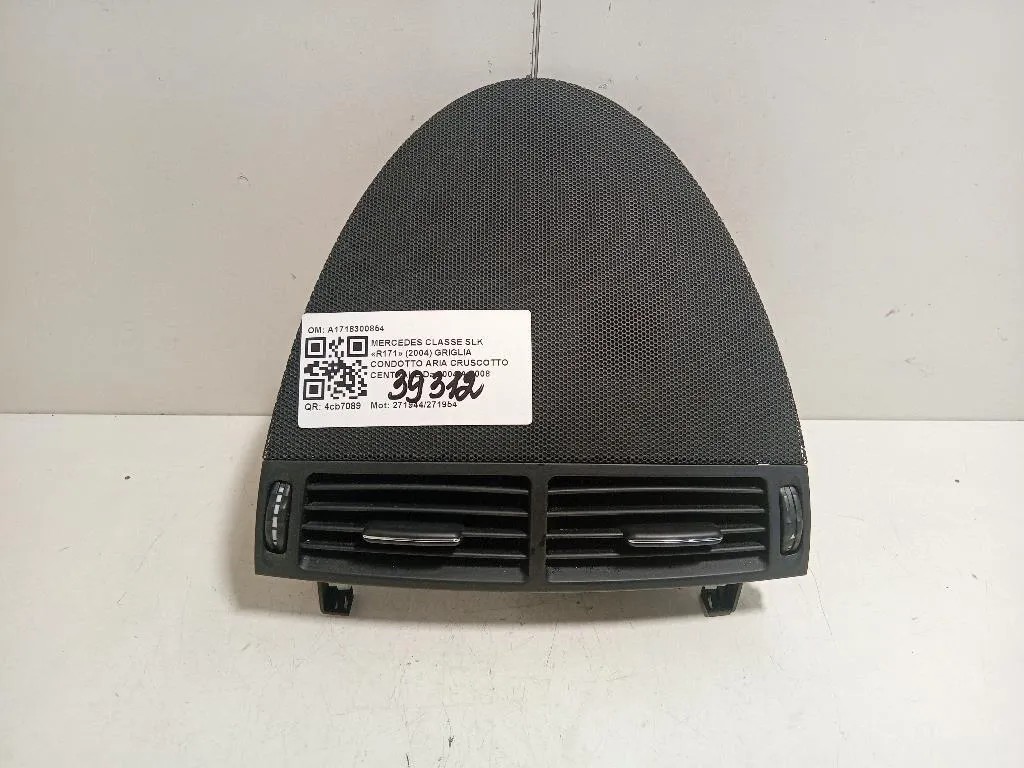 Griglia Condotto ARIA Cruscotto Centrale A1718300854 Mercedes Classe SLK R171 2004