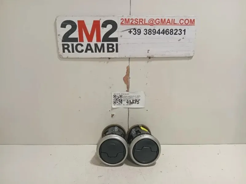 Griglia Condotto ARIA Cruscotto Centrale 68760-JD10A SX+DX Nissan Qashqai I 2007