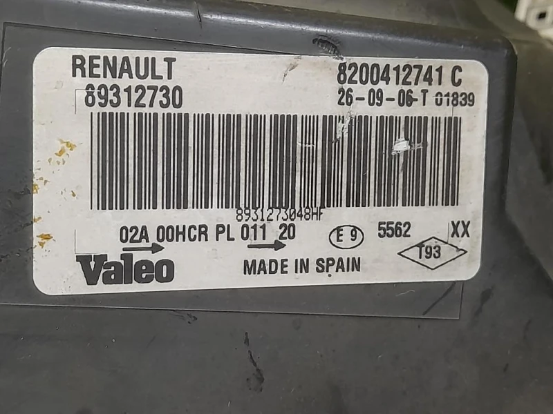 Proiettore ANT SX 89312730 Renault Mégane II 2003