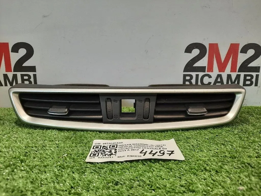 Griglia Condotto ARIA Cruscotto Centrale 687504EA0A Nissan Qashqai II 2014