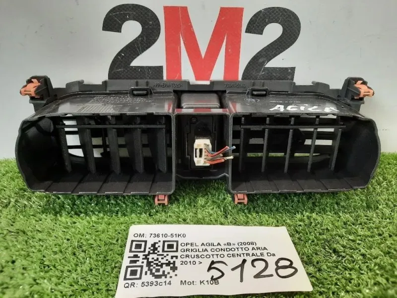 Griglia Condotto ARIA Cruscotto Centrale 73610-51K0 Opel Agila B 2008