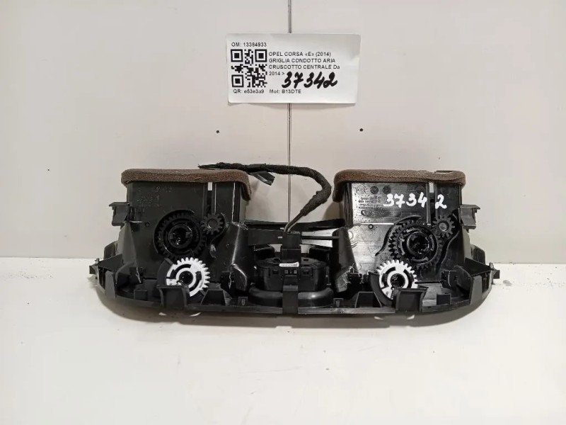 Griglia Condotto ARIA Cruscotto Centrale 13384933 Opel Corsa E 2014