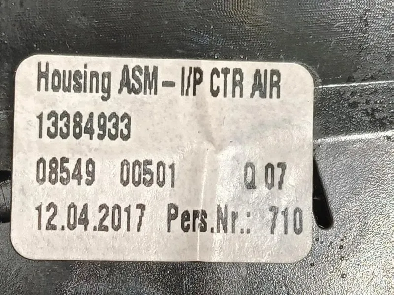 Griglia Condotto ARIA Cruscotto Centrale 13384933 Opel Corsa E 2014