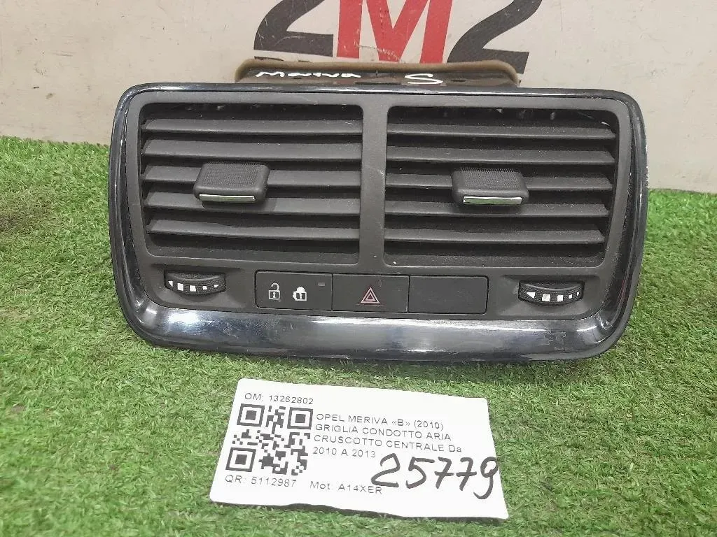 Griglia Condotto ARIA Cruscotto Centrale 13262802 Opel Meriva B 2010