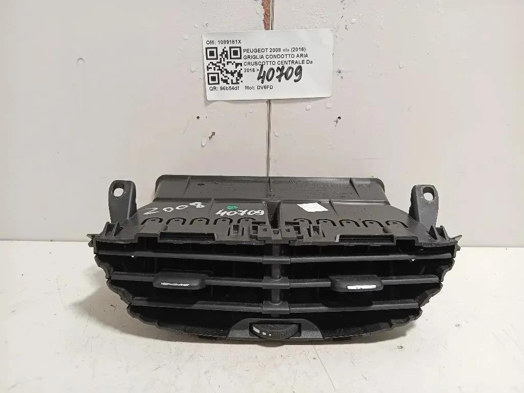 Griglia Condotto ARIA Cruscotto Centrale 1089181X Peugeot 2008 I 2016