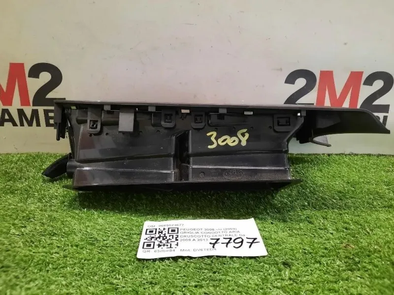 Griglia Condotto ARIA Cruscotto Centrale 9685023677 Peugeot 3008 I 2009