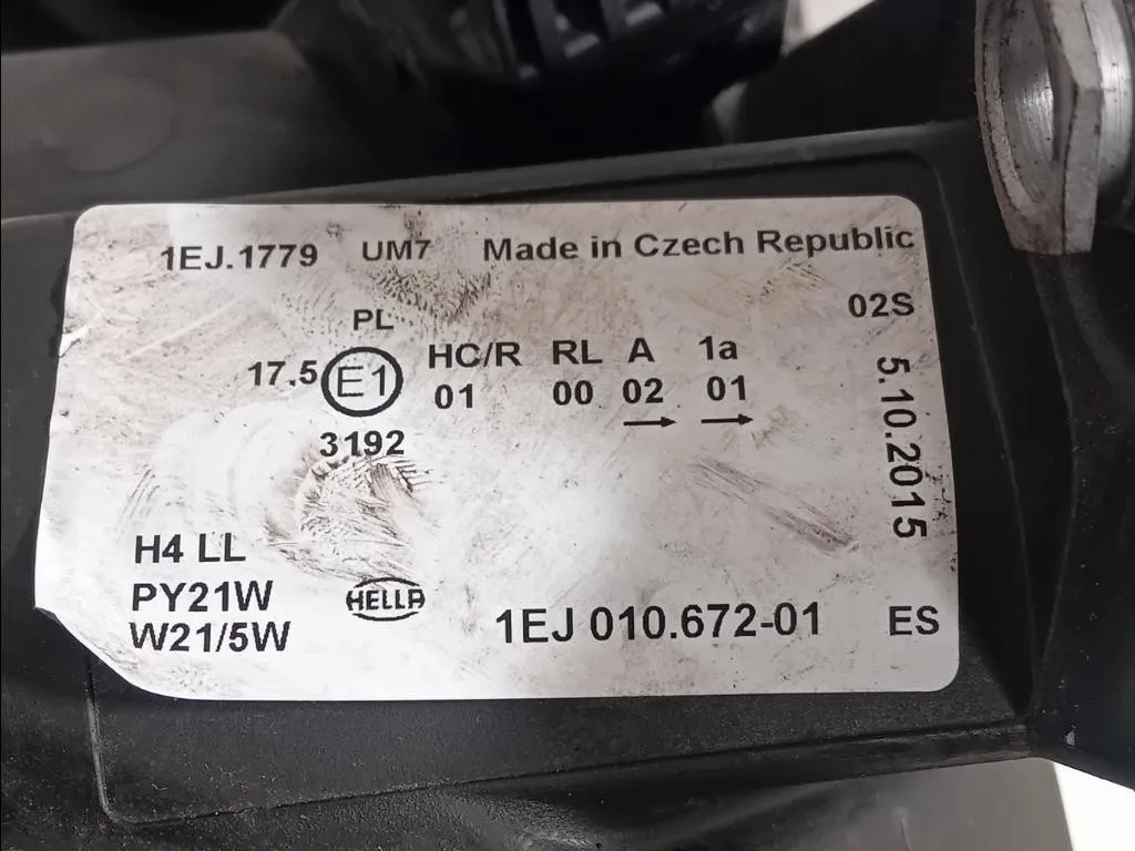 Proiettore ANT SX 1EJ010672-01 Skoda Citigo 2012